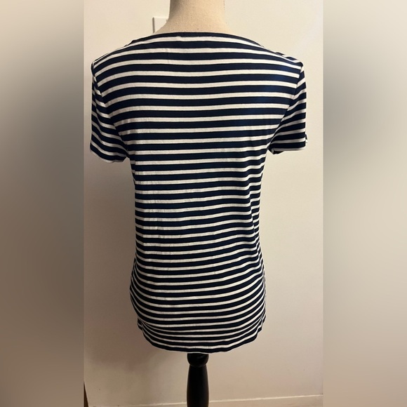 Ralph Lauren Nautical Striped T Shirt Boat Neck XL - Picture 2 of 5